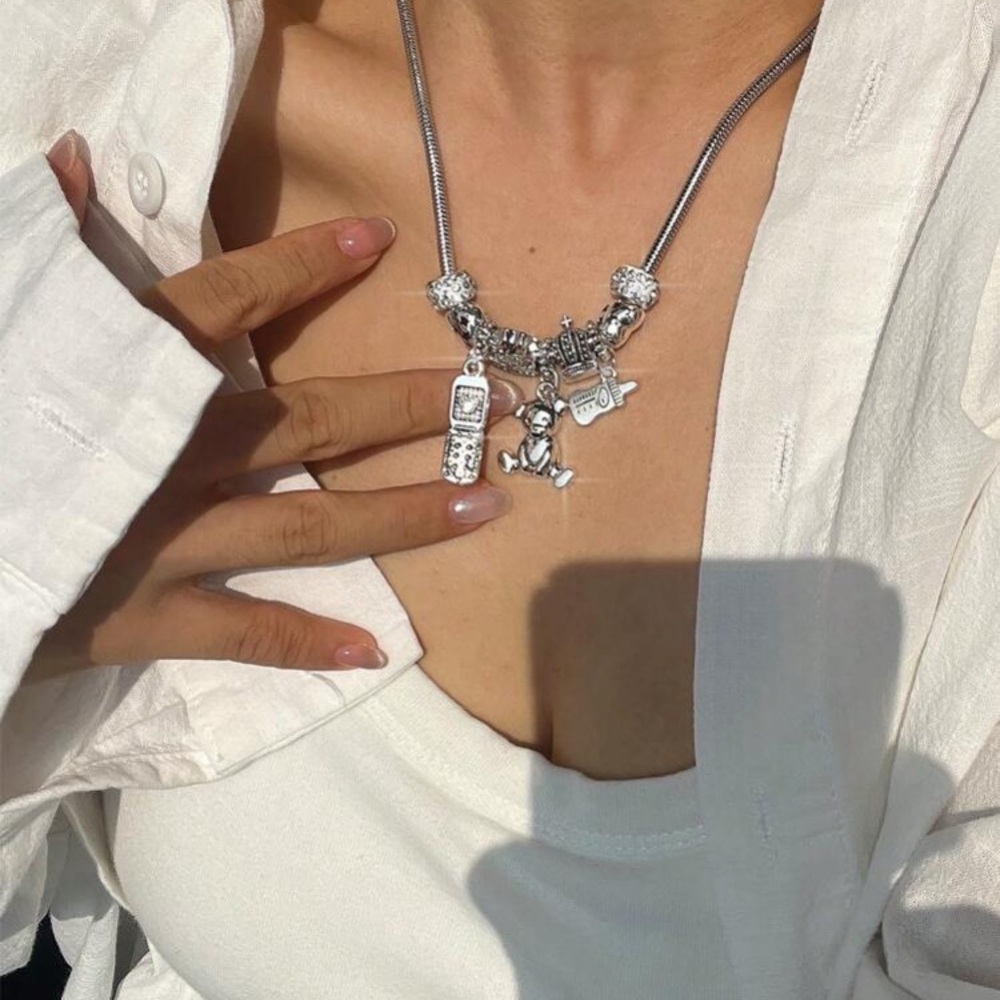 Silver Charm Necklace